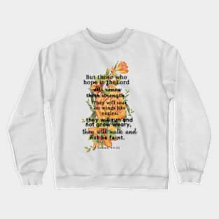 Isaiah 40 31 Famous Verses From The Bible Crewneck Sweatshirt